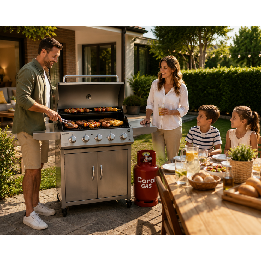 Ψησταριά Υγραερίου Calfer Gas View 3+1 INOX 12.5kW