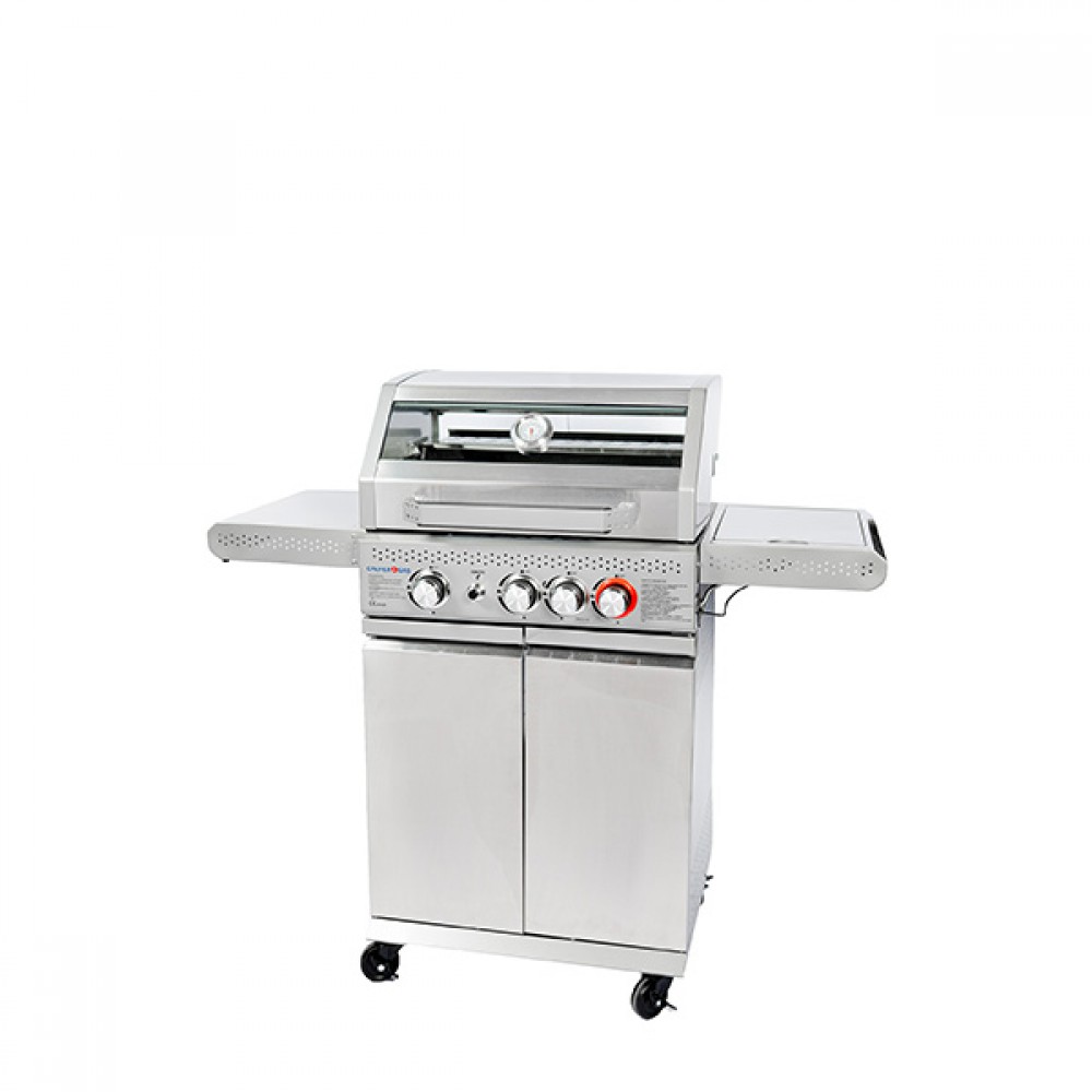 Ψησταριά Υγραερίου Calfer Gas View 3+1 INOX 12.5kW