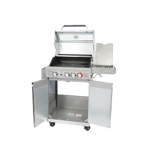 Ψησταριά Υγραερίου Calfer Gas View 3+1 INOX 12.5kW