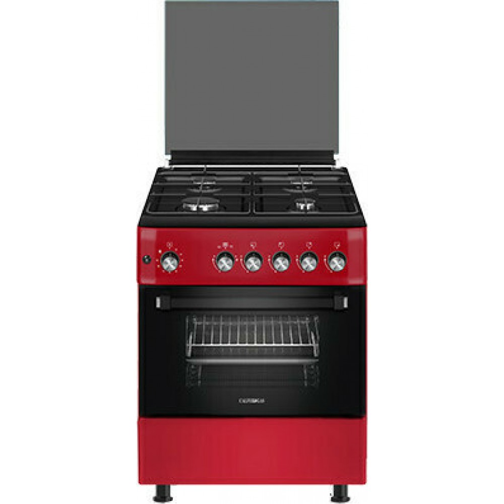 Κουζίνα αερίου Calfer Gas F6TX40G2 Red