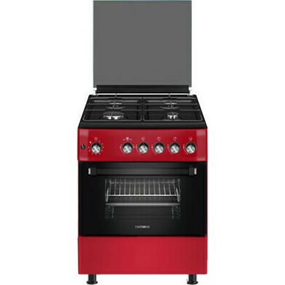 Κουζίνα αερίου Calfer Gas F6TX40G2 Red