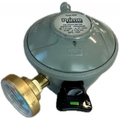 Ρυθμιστής πίεσης υγραερίου για φιάλη Prime Coral Gas 10kg(1.5kg/h)